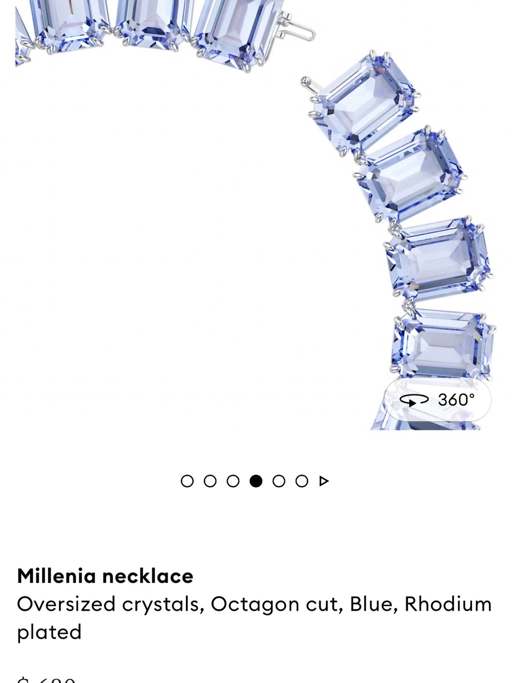 Swarovski Blue Millenia Necklace Originally $680 - Picture 6 of 6